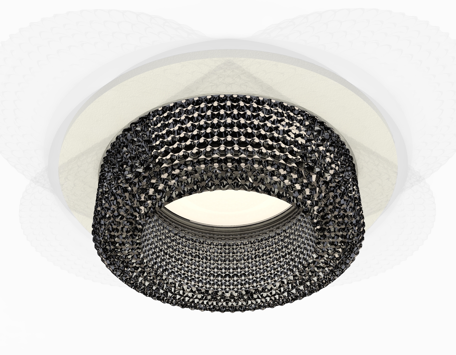Комплект встраиваемого светильника Ambrella light XC7621021 SWH/BK белый песок/тонированный MR16 GU5.3 (C7621, N7192)