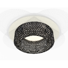 Комплект встраиваемого светильника Ambrella light XC7621021 SWH/BK белый песок/тонированный MR16 GU5.3 (C7621, N7192)
