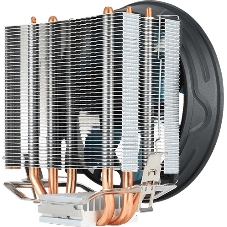Кулер для процессора AeroCool/Formula Verkho 3 Plus серебристый, 120 мм, алюминий/медь, 2000 об/мин, 26.7 дБ, 4 pin, 125 Вт, 134 мм