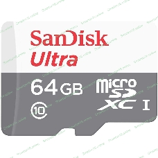 Флеш карта microSD 64Gb SanDisk microSDXC Class 10 Ultra UHS-I 100Mb/s