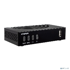 Приставка для цифрового ТВ Hyundai H-DVB440 черный, DVB-T2, DVB-T, DVB-C, HDMI, USB 2.0 x2