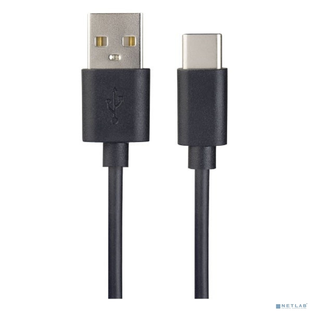 Кабель PERFEO USB2.0 A вилка - USB Type-C вилка, черный, 1 м., бокс (U4703)