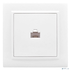 Розетка компьютерная 1-м СП Минск RJ45 бел. Basic EKF ERK01-035-10