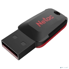 Флешка USB Netac U197 (NT03U197N-016G-20BK), 16Gb, USB 2.0, R/W 25/10, черный/красный