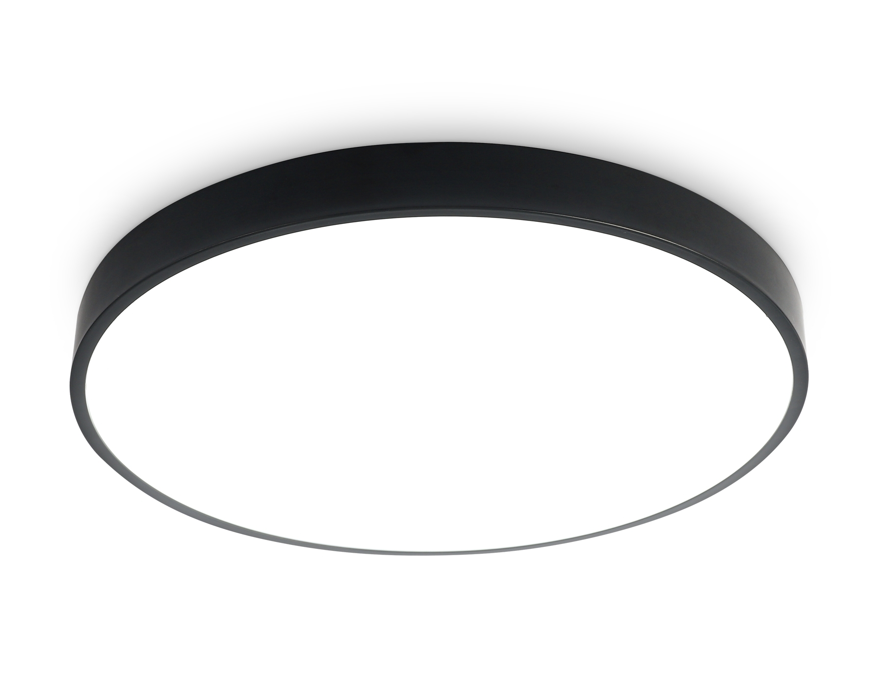 Потолочный светодиодный светильник Ambrella light FZ1204 BK черный IP54 11W 5000K D210*60 (без ПДУ)
