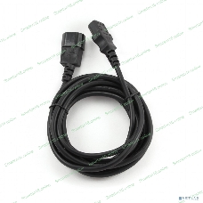 Кабель питания сист.блок-монитор Cablexpert PC-189-VDE-5M, 5м, C13-C14, VDE, 10А, Сечение провода: 0,75 мм2, черный, с заземлением
