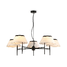 Люстра Ambrella light LH72453/5 BK/WH черный/белый Е14/5 max 40W D1000*290-1080