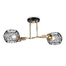 Светильник Ambrella light TR80162/2 BK/GD черный/золото E27/2 max 40W 550*360*220 Светильник Ambrella light TR80162/2 BK/GD черный/золото E27/2 max 40W 550*360*220