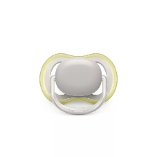 Пустышка Philips ultra air, Серая/Персиковая без рисунков, 0-6 мес, 2 шт, для мальчиков и девочек