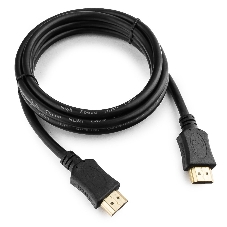 Кабель HDMI Cablexpert CC-HDMI4L-1.5M, 19M/19M, v2.0, Light, позол.разъемы, экран, 1.5м, черный, пакет