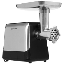 Мясорубка электрическая BRAYER BR1613 черный, 1800 Вт, 2.0 кг/мин, реверс, защита от перегрузки, насадки - 8