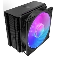 Кулер для процессора Cooler Master Hyper 212 ARGB черный, 120 мм, алюминий/медь, 1800 об/мин, 27 дБ, 4 pin, 150 Вт, 157 мм