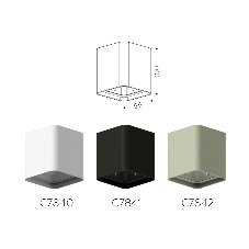 Корпус светильника C7840 SWH белый песок 95*95*H100mm MR16 GU5.3