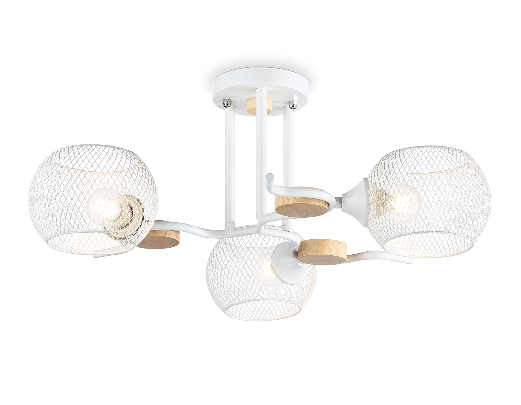 Светильник Ambrella light TR80163/3 WH белый E27/3 max 40W D580*220
