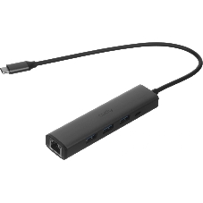 Концентратор USB CUDY UH605, USB Type-C, USB + RJ-45, USB Type-C