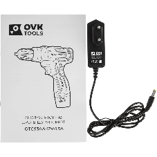 Дрель-шуруповерт Ovk Tools OTCS3AA-12V-1.5A, 12 В, 1,5 Ач, 26 Нм, щеточный