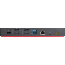 Док-станция Lenovo ThinkPad Hybrid USB-C with USB-A (2x DP, 2x HDMI, 3x USB A 3.1 Gen 2, 2x USB 2.0 1x USB Type-C, 1x RJ-45, 1x Combo Audio Jack 3.5mm/Kensington Lock, USB-C cable with USB-C to USB-A dongle/Up to 2 ext monitors (40AF0135EU)