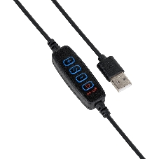 Светильник кольцевой Gauss 14W 700lm 3000-6500K 5V USB IP20 260x23мм черный дим пульт LED