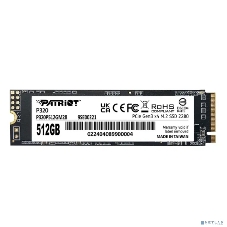 Накопитель SSD Patriot P320, 512Gb, PCIe 3.0 x4, M.2 2280, NVMe, R/W 3000/2200