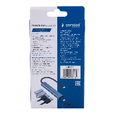 USB-концентратор Gembird UHB-C474, USB Type-C, 4хUSB, USB Type-C