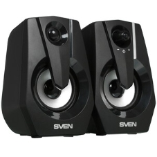 Акустическая система SVEN 370 2.0 черные (2x2W, USB, RGb подсветка)