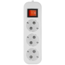 Удлинитель Smartbuy (SBE-16-3-02-ZS) 3 гнз х 2,0 м (16А/3.5 кВт, ПВС 3х1.0)