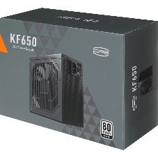 Блок питания PCCooler KF650, 650Вт, 80+ Standard, 120мм, немодульный, черный