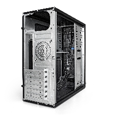 Компьютерный корпус Miditower ExeGate EX283215RUS CP-603UB Black, ATX, (CP350W, 80мм), 2*USB+2*USB 3.0, Audio, замок блокировки кнопки питания
