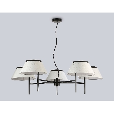 Люстра Ambrella light LH72453/5 BK/WH черный/белый Е14/5 max 40W D1000*290-1080