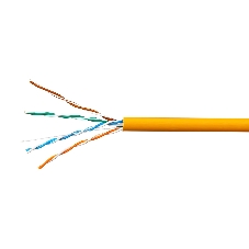 Кабель SkyNet Premium UTP-LSZH 4x2x0,51, низкое дымовыделение, нулевое содержание галогенов, медный, FLUKE TEST, кат.5e, однож., 100 м, box, оранжевый