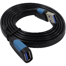 Кабель-удлинитель Vention USB 3.0 AM/AF - 1м плоский VAS-A13-B100 Кабель-удлинитель Vention USB 3.0 AM/AF - 1м плоский VAS-A13-B100