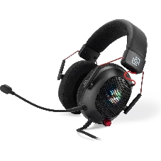 Гарнитура Oklick HS-L305G чёрный, проводная, USB, подсветка
