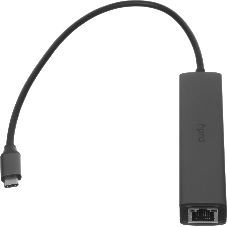 Концентратор USB CUDY UH605, USB Type-C, USB + RJ-45, USB Type-C
