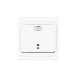 Выключатель проходной 1-кл. СП Валери 10А IP20 с индик. белый Universal В0125