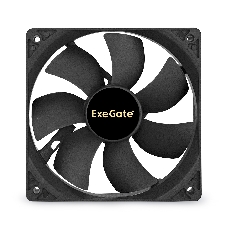 Вентилятор для корпуса ExeGate E12025S4P-PWM черный, 120 мм, 1500 об/мин, 25 дБ, 4 pin