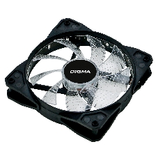 Вентилятор для корпуса Digma DFAN-FRGb2 черный, 120 мм, 1200 об/мин, 23 дБ, 4 pin