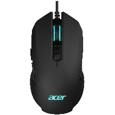 Мышь проводная Acer OMW160 черный, 6400 dpi, USB, кнопки - 8