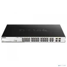 Коммутатор D-Link DGS-1210-28MP/FL1A, 24×1 Гбит/с + 4×1 Гбит/с Combo, настраиваемый