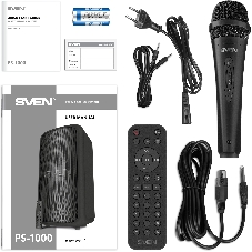 Колонка портативная SVEN АС PS-1000 черный 160W 1.0 BT/3.5Jack 8000mAh