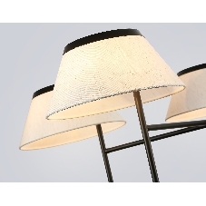 Люстра Ambrella light LH72453/5 BK/WH черный/белый Е14/5 max 40W D1000*290-1080