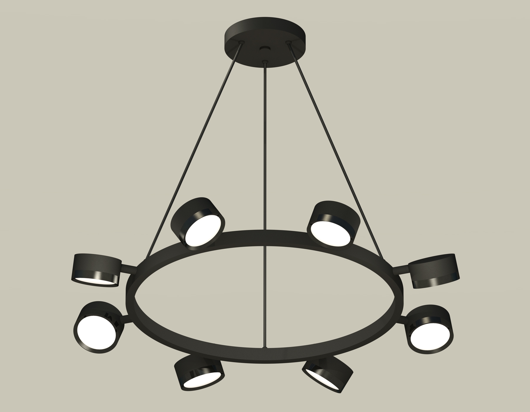 Светильник Ambrella light XB9198150/8 SBK/PBK черный песок/черный полированный GX53 (C9198, N8113)