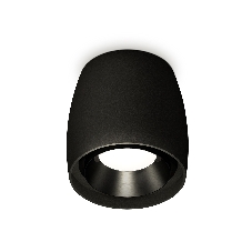 Светильник Ambrella Light XS1142002 SBK/PBK черный песок/черный полированный MR16 GU5.3 (C1142, N7031)
