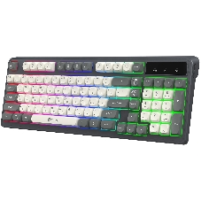 Клавиатура Oklick 731G проводная, USB Type-A, серый/белый