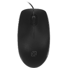 Мышь проводная Oklick 195M черный, 800 dpi, USB, кнопки - 3