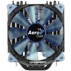 Кулер для процессора AeroCool/Formula Verkho 5 Dark черный, 120 мм, алюминий/медь, 2000 об/мин, 27 дБ, 4 pin, 150 Вт, 156.5 мм