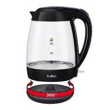 Электрочайник Tefal KO 450832 черный, 1.7 л, 2400 Вт, скрытый нагревательный элемент