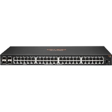 Коммутатор HPE Aruba 6100 48G 4SFP+, 48×1 Гбит/с + 4×10 Гбит/с SFP+, управляемый