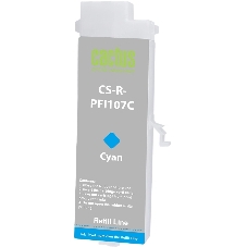Картридж перезаправляемый струйный Cactus CS-R-PFI107C голубой для Canon imageProGRAF iPF670/680/685/770/780/785 без чипа