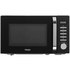Микроволновая печь Haier HMB-DM208BA черный/серебристый, 20 л, 800 Вт, переключатели - кнопки, поворотный механизм