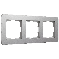 Рамка на 3 поста Platinum (алюминий) W0032606